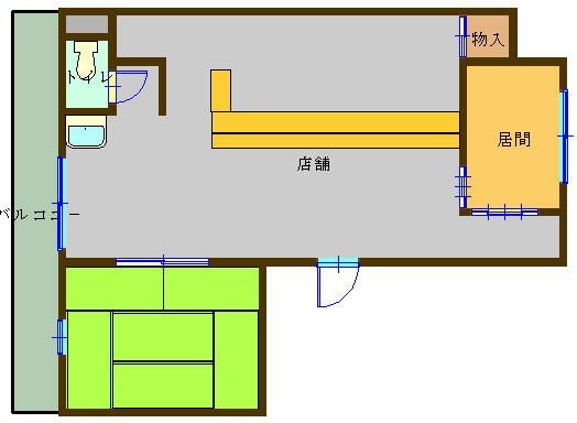 【門司区・門司港駅徒歩10分】JR鹿児島本線　門司港中心街の路面店・出光美術館駅徒歩5分・飲食店可・オープンキッチン・角部屋・6.60万円